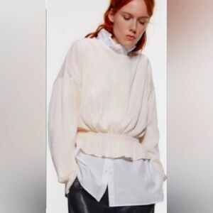 Zara Long sleeve top Size Large